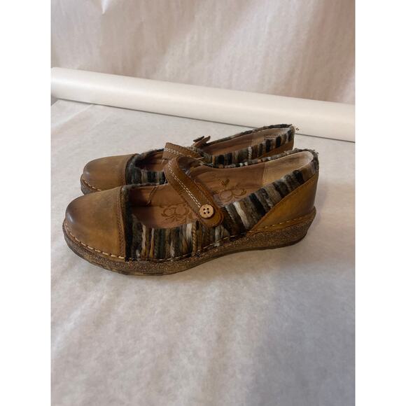 Aetrex Janine Sweater Leather Mary Jane Size US 7.5. EU 38 - Picture 3 of 10